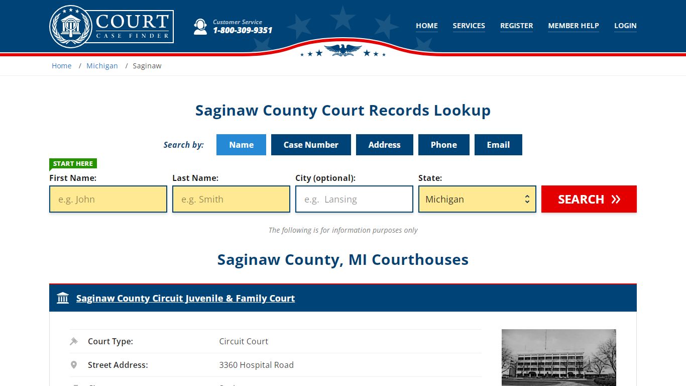 Saginaw County Court Records | MI Case Lookup